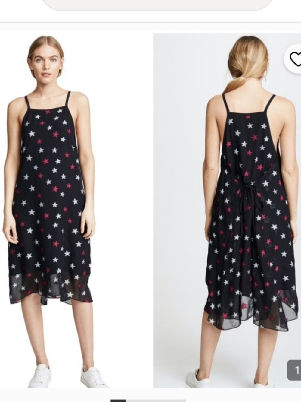 Rag & Bone Sonny Star Silk Blend Midi Dress Size XS
